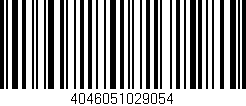 Código de barras (EAN, GTIN, SKU, ISBN): '4046051029054'