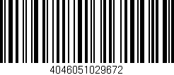 Código de barras (EAN, GTIN, SKU, ISBN): '4046051029672'