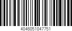 Código de barras (EAN, GTIN, SKU, ISBN): '4046051047751'