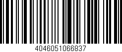 Código de barras (EAN, GTIN, SKU, ISBN): '4046051066837'