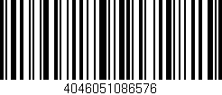 Código de barras (EAN, GTIN, SKU, ISBN): '4046051086576'