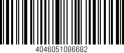 Código de barras (EAN, GTIN, SKU, ISBN): '4046051086682'