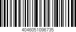 Código de barras (EAN, GTIN, SKU, ISBN): '4046051096735'
