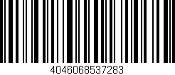 Código de barras (EAN, GTIN, SKU, ISBN): '4046068537283'