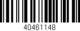 Código de barras (EAN, GTIN, SKU, ISBN): '40461148'