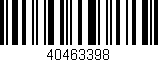 Código de barras (EAN, GTIN, SKU, ISBN): '40463398'