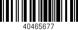 Código de barras (EAN, GTIN, SKU, ISBN): '40465677'