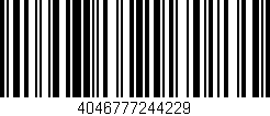 Código de barras (EAN, GTIN, SKU, ISBN): '4046777244229'