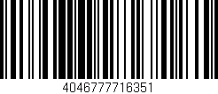 Código de barras (EAN, GTIN, SKU, ISBN): '4046777716351'