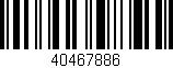Código de barras (EAN, GTIN, SKU, ISBN): '40467886'