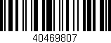 Código de barras (EAN, GTIN, SKU, ISBN): '40469807'