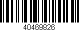 Código de barras (EAN, GTIN, SKU, ISBN): '40469826'