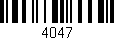 Código de barras (EAN, GTIN, SKU, ISBN): '4047'