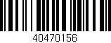 Código de barras (EAN, GTIN, SKU, ISBN): '40470156'