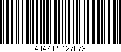 Código de barras (EAN, GTIN, SKU, ISBN): '4047025127073'