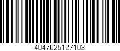 Código de barras (EAN, GTIN, SKU, ISBN): '4047025127103'