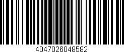 Código de barras (EAN, GTIN, SKU, ISBN): '4047026048582'