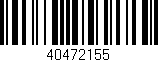 Código de barras (EAN, GTIN, SKU, ISBN): '40472155'