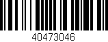 Código de barras (EAN, GTIN, SKU, ISBN): '40473046'
