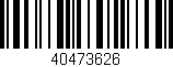 Código de barras (EAN, GTIN, SKU, ISBN): '40473626'