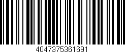 Código de barras (EAN, GTIN, SKU, ISBN): '4047375361691'