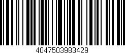 Código de barras (EAN, GTIN, SKU, ISBN): '4047503983429'