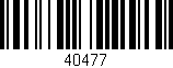 Código de barras (EAN, GTIN, SKU, ISBN): '40477'