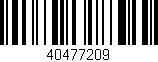 Código de barras (EAN, GTIN, SKU, ISBN): '40477209'