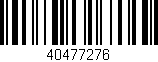 Código de barras (EAN, GTIN, SKU, ISBN): '40477276'