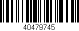 Código de barras (EAN, GTIN, SKU, ISBN): '40479745'