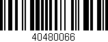 Código de barras (EAN, GTIN, SKU, ISBN): '40480066'