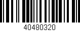 Código de barras (EAN, GTIN, SKU, ISBN): '40480320'