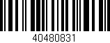 Código de barras (EAN, GTIN, SKU, ISBN): '40480831'