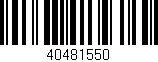 Código de barras (EAN, GTIN, SKU, ISBN): '40481550'