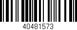 Código de barras (EAN, GTIN, SKU, ISBN): '40481573'