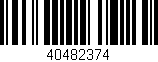 Código de barras (EAN, GTIN, SKU, ISBN): '40482374'