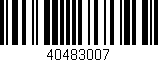 Código de barras (EAN, GTIN, SKU, ISBN): '40483007'