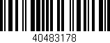 Código de barras (EAN, GTIN, SKU, ISBN): '40483178'