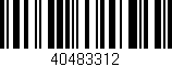 Código de barras (EAN, GTIN, SKU, ISBN): '40483312'