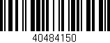 Código de barras (EAN, GTIN, SKU, ISBN): '40484150'