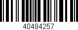 Código de barras (EAN, GTIN, SKU, ISBN): '40484257'