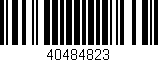 Código de barras (EAN, GTIN, SKU, ISBN): '40484823'
