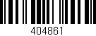 Código de barras (EAN, GTIN, SKU, ISBN): '404861'