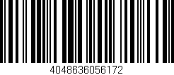 Código de barras (EAN, GTIN, SKU, ISBN): '4048636056172'