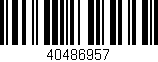 Código de barras (EAN, GTIN, SKU, ISBN): '40486957'