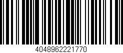 Código de barras (EAN, GTIN, SKU, ISBN): '4048962221770'