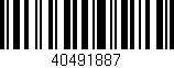 Código de barras (EAN, GTIN, SKU, ISBN): '40491887'