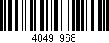 Código de barras (EAN, GTIN, SKU, ISBN): '40491968'
