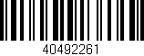 Código de barras (EAN, GTIN, SKU, ISBN): '40492261'