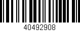 Código de barras (EAN, GTIN, SKU, ISBN): '40492908'